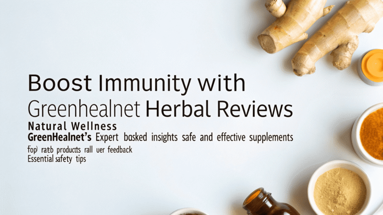Boost Immunity with GreenHealNet Herbal Reviews